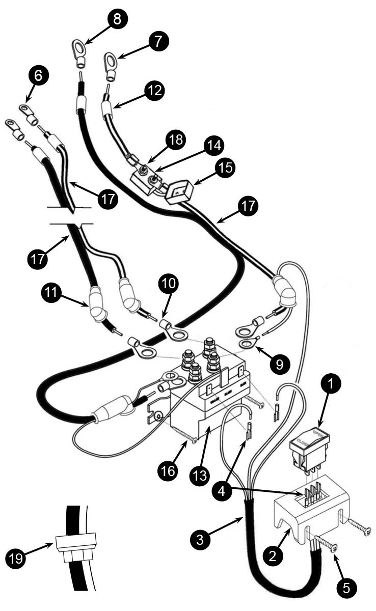 Cab Operated Electric Wiring Parts for Farm Trucks, Seed Tenders, Grain