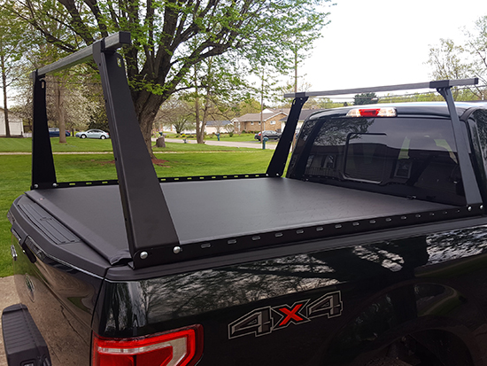 adarac truck bed rack roll up cover combo